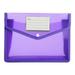 Miayilima School Supplies Folder File With Snap Document Wallet Expanding File Button Folder office & Stationery School opening Purple