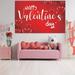 Valentine s Day Banner Happy Valentine s Day Background Cloth Banner Valentine s Day Party Flag Decoration Articles 90*150cm/35.4*59in