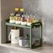Jzenzero Expandable Kitchen Cabinet Shelf Free Standing Adjustable Counter Shelf for Kitchen Bathroom Pantry