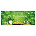 XIAQUJ St. Patrick s Day Garage Door Decoration St. Patrick s Day Garage Door Banner Mural Cover 7 X 16 /6 X 13 Feet Large St. Patrick s Day Holiday Party E Green A