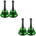 4 Pcs Xmas Hand Bell Restaurant Call Service Bell Jingle Bell Ornament for Party Wedding