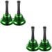 4 Pcs Xmas Hand Bell Restaurant Call Service Bell Jingle Bell Ornament for Party Wedding