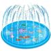 Ionale 68 Inches Sprinkle Splash Water Mat Play Mat Swimming Pool Fun Toys Summer Party Backyard Outdoor (Light Blue)