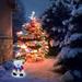 Rdeuod Christmas Lamp Christmas Bear With White Lights Up The Bear Decoration Used For Indoor And Outdoor Battery Power Supply Of Family Pasture(3D) for Christmas White
