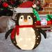 Mojoyce Christmas Decorations Light Up Snowman 40 LED Light Santa Night Light for Outdoor Lawn Yard Xmas Decor