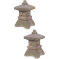 2pcs Solar Pagoda Light Garden Solar Powered Pagoda Light Decoration for Yard