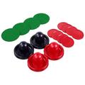 16pcs Home Air Hockey Pucks Paddles Air Hockey Replacement Accessories Tabletop Air Hockey Game