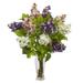 Silk Plant Nearly Natural Lilac Silk Flower Arrangement