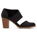 TOMS Women's Black Milan Closed Toe Heels Shoes, Size 8