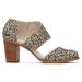 TOMS Women's Milan Mini Cheetah Canvas Closed Toe Heels Shoes Black/Brown/Natural, Size 6.5