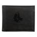 Black Boston Red Sox Laser-Engraved Billfold Wallet