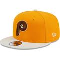 Men's New Era Gold Philadelphia Phillies Tiramisu 9FIFTY Snapback Hat