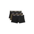 BOSS Men's Three Pack Of Stretch Cotton Trunks With Logo Waistbands Green