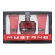 Ford Mustang Red For Men EDT 100ml, After Shave Balm 100ml & Body Wash 100ml Set