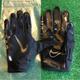 Nike Underwear & Socks | New Nike Vapor Jet 6.0 Wr Football Gloves Large Black / Gold | Color: Black/Gold | Size: L