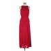 Forever 21 Casual Dress Crew Neck Sleeveless: Red Print Dresses - Women's Size X-Small