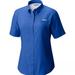 Columbia Tops | Columbia - Women's Pfg Tamiami Short Sleeve Shirt | Color: Blue | Size: Xl