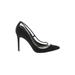 Jessica Simpson Heels: Pumps Stiletto Cocktail Party Black Print Shoes - Women's Size 10 - Pointed Toe