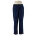 Laundry by Shelli Segal Dress Pants - High Rise Straight Leg Boyfriend: Blue Bottoms - Women's Size 12