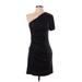 Catherine Malandrino Casual Dress: Black Solid Dresses - Women's Size 2