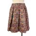 Anthropologie Skirts | Anthropologie- Maeve Red Gold Floral Brocade Skirt Size Small. | Color: Gold/Red | Size: S