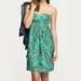J. Crew Dresses | J. Crew Collection Casbah Silk Strapless Dress Sz 2 | Color: Green | Size: 2