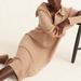 J. Crew Dresses | J. Crew Half Zip Sweater Midi Dress In Supersoft Yarn | Color: Tan | Size: Xs