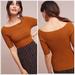 Anthropologie Tops | Anthropologie Ett L’opera Twa Ribbed Boatneck Top Size Xs | Color: Brown/Orange | Size: Xs