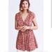 Anthropologie Dresses | Anthropologie Vanessa Virginia Floral Button Babydoll Tunic Top Blouse Rust | Color: Orange/Red | Size: S