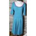 Lularoe Dresses | Lularoe Nicole Dress Size Xl Nwt | Color: Blue | Size: Xl