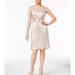 Nine West Dresses | Nine Westmetallic Micro Pleated Halter Dress Nwt Rose Gold Pink Sz 8 Cocktail | Color: Pink/Silver | Size: 8