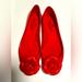 Kate Spade Shoes | Kate Spade Red Jade Jelly Camilla Flower Ballerina /Ballet Flats Shoes Size 5/35 | Color: Red | Size: 5