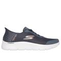 Skechers Men's Slip-ins: GO WALK Flex - Hands Up Sneaker | Size 7.5 Extra Wide | Gray | Textile/Synthetic | Vegan | Machine Washable