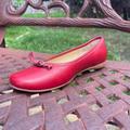 Coach Shoes | Coach Cherry Red Nappa Leather Ballet Flats Slip On Shoes | Color: Red | Size: 6