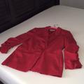 Michael Kors Jackets & Coats | Michael Kors Red Boyfriend Jacket/Blazer | Color: Red | Size: 8