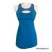 Athleta Dresses | Athleta Swim Dress W/Front Cut Out Sz. Sm | Color: Blue/Green | Size: S