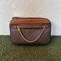 Michael Kors Bags | Coach Sig Logo Crossbody Purse | Color: Brown/Tan | Size: Os