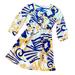 Lilly Pulitzer Dresses | Lilly Pulitzer Tunic Dress 100% Silk Yellow Gold Navy Ruffle Empire Waist Size 4 | Color: Blue/Yellow | Size: 4