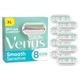 Gillette Venus Smooth Sensitive Rasierklingen Damen, 8 Ersatzklingen für Damenrasierer mit 5-fach Klinge