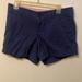 Lilly Pulitzer Shorts | Lilly Pulitzer Shorts Womens Size 10 Callahan Blue Solid Cotton | Color: Blue | Size: 10