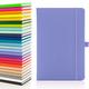 50 x Bulk Pack of Notes London Eco A5 Notebook with Lined Pages, Pen Loop, Ribbon, Date Marks and Paper Pocket, Medium Hardback Journal, Note, sustainably sourced paper (Pastel Purple)