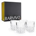 Barvivo Whiskey Glasses set 4 Pcs - Premium old fashioned glass whiskey gifts for men - Crystal Bourbon Glasses for Liquor, Scotch, Bourbon - Ideal Christmas Gift Whiskey Glass Set (11 oz)