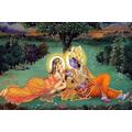 Difficult Jigsaw Puzzles For Adults 1000 Pieces Radha And Krishna | Spiritual Art Love Meditation Divine Love 75 * 50Cm