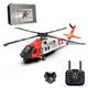 GOUX Remote Control Helicopter Model, YUXIANG YXZNRC F09-S 1/47 2.4G 6CH RC Aircraft Plane Remote Control Aircraft with Camera, Brushless Direct Drive RC Helicopter Ready to Fly (RTF Edition)