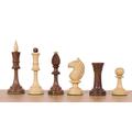 Russian Soviet Averbakh Chess Set- an Iconic Soviet Series Weighted Chess Pieces in Golden Rosewood with Extra Queens