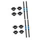 2 Sets Dumbbell Bar Weightlifting Equipment Rod Dumbbell Handle Weight Adjustable Grips Gym Machines for Home Exercise Accessories Sport Barbell Nut Connector Fitness Pvc Household