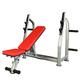 Flat Bench Press Weightlifting Bed Adjustable Weight Benche Set Multifunctional Weight-Lifting Bed Weight-Lifting Machine Fitness Squat Rack (Red)