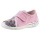 Hausschuh SUPERFIT "BELINDA WMS: mittel" Gr. 29, rosa (rosa regenbogen zebra) Kinder Schuhe Hausschuhe