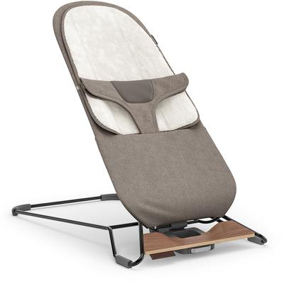UPPAbaby Mira 2-in-1 Bouncer and Seat - Wells (Dark Taupe Melange / Black Frame / Walnut Wood)