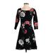 Old Navy Casual Dress - Fit & Flare: Black Print Dresses - Women's Size Small